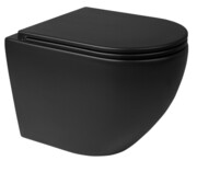 Oltens Hamnes miska WC wisząca PureRim czarny mat z powłoką SmartClean 42513300