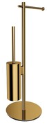 Omnires Modern Project stojak na papier i szczotkę toaletową złoty połysk MP60810GL
