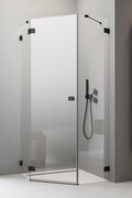 Radaway Essenza Pro Black Ptj kabina pięciokątna 90x90 lewa czarny mat/szkło przejrzyste 10100000-54-01L/10100200-01-01