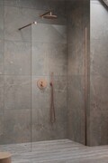 Radaway Modo X Brushed Cooper II kabina Walk-in 100-160×250-300 szczotkowana miedź/szkło przejrzyste 10mm 389409-93-01