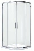 Oltens Vorma kabina prysznicowa półokrągła szkło przejrzyste 80x80cm 20101100