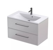 Oristo Lagom szafka podumywalkowa wisząca 80x50x45 piaskowy mat OR53-SD2S-80-10