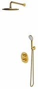 Omnires Y System prysznicowy podtynkowy termostatyczny złoto szczotkowane SYSYT05GLB