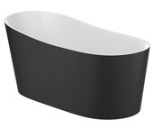 Roca Maui wanna wolnostojąca BIAŁO CZARNA 150x70cm A2484990K0
