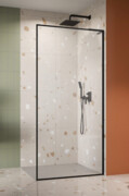 Radaway Modo F SL Black II kabina Walk-in 95x201,6cm prawa Czarna szkło przejrzyste 10419095-54-01R