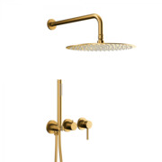 KFA MOZA BRUSHED GOLD zestaw prysznicowy podtynkowy z baterią 3-otworową 2-funkcyjną złoty szczotkowany 5039-511-31