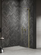 New Trendy Nesta Light Gold kabina Walk-In 120x200 cm wspornik kątowy złoty połysk/szkło przejrzyste K-1735-WL