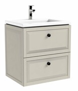 Oristo Montebianco szafka podumywalkowa wisząca 60x60x46 piaskowy mat OR47-SD2S-60-10