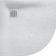 Roca Terran 90x90cm brodzik półokrągły konglomeratowy perłowy AP10538438401630