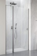 Radaway Nes Brushed Nickel Dwj II Drzwi wnękowe 90 cm lewe szczotkowany nikiel szkło przejrzyste 10036090-91-01L