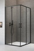 Radaway Premium Pro Black Kdd kabina 100x100cm czarny mat/szkło przejrzyste 1017100-54-01L/1017100-54-01R