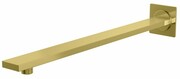 Kohlman Experience Gold kwadratowe ścienne ramię do deszczownicy 40 cm złoty połysk WQEGD __ RABAT W KOSZYKU! __