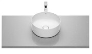 Roca FINECERAMIC umywalka nablatowa cienkościenna Round 37x37 biała SUPERGLAZE A327523S00
