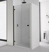 SanSwiss Annea Black Line drzwi prysznicowe lewe 100x200cm profile czarne AN1CG10000607