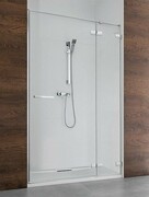 Radaway Euphoria DWJ Drzwi wnękowe 80 prawe szkło przejrzyste + brodzik Delos C + syfon 383512-01R/383212-01R/SDC0808-01