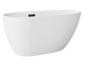 The North Bath Loki wanna wolnostojąca 130X70cm z korkiem i przelewem CZARNYM 6402-1301OEMBL