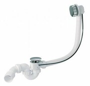 McAlpine syfon wannowy z korkiem automatycznym pokrywa satyna HC31M-S2-SC