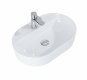 Elita Babette umywalka nablatowa ceramiczna 62x41cm anthracite matt 145104