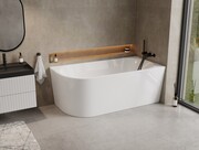 The North Bath Calia wanna wolnostojąca przyścienna prawa 170x80cm + syfon Klik-klak 6845-1701R