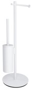 Omnires Modern Project stojak na papier i szczotkę toaletową biały mat MP60810WM