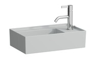 Laufen Kartell umywalka ścienna z ukrytym liniowym odpływem 46x28cm szary mat H8153347591111