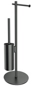 Omnires Modern Project stojak na papier i szczotkę toaletową grafit szczotkowany MP60810GR