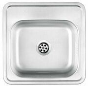 Deante Techno zlewozmywak 1-komorowy bez ociekacza 38x38 cm dekor ZMU 3100