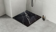Besco Vexo Marble Black 90x90cm brodzik kwadratowy VMB-90-90-K