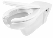 Deante Vital miska ustępowa wisząca dla osób niepełnosprawnych + deska WC biała CDVD6WPW