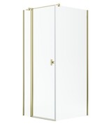 Radaway Nes Kdj II Gold kabina 110x100cm lewa złoty połysk 10032110-09-01L/10039100-01-01