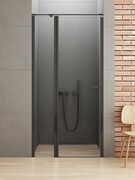 New Trendy New Soleo Black 110x195 cm drzwi wnękowe wspornik krzyżowy przejrzyste D-0243A-WK