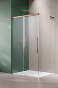 Radaway Idea 8 QL Brushed Copper Kdj kabina 120x100cm lewa szczotkowana miedź szkło przejrzyste 10550617-93-01L/10350553-01-01/10360100-01-01R