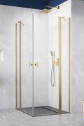 Radaway Nes KDD II Brushed Gold kabina 100x90 szczotkowane złoto 10031100-99-01L/10031090-99-01R