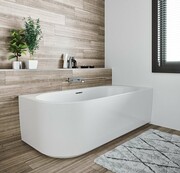 Riho Desire Corner Velvet wanna narożna z hydromasażem Sparkle Mood lewa MATOWA 170x77cm B157003105