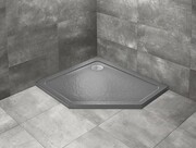 Radaway Doros Pt E Stone brodzik pięciokątny 90x80x5cm lewy antracyt SDRPT9080-01-64SL