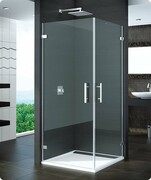 SanSwiss Pur PUE1 Wejście narożne 1-częściowe 40-100cm profil chrom szkło Pas satynowy Lewe PUE1GSM11051