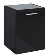 Roca Kwadro moduł boczny z drzwiami 40x38x53 cm CZARNY POŁYSK A857974351