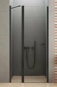 New Trendy New Soleo Black 100x195 cm drzwi wnękowe wspornik skośny przejrzyste D-0242A