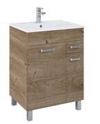 Elita Sunn zestaw szafka z umywalką 60x46x82cm Dąb Canela RE169212007050