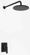 Kohlman Experience Black zestaw prysznicowy z deszczownicą 30 cm czarny mat QW220EBR30 __ RABAT W KOSZYKU! __