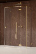 Radaway Essenza Pro Brushed Gold Kdj+S kabina 90x100x90cm prawa szczotkowane złoto 10097310-99-01R/10098090-01-01/10098090-01-01