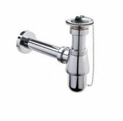 McAlpine Syfon umywalkowy z spustem chrom 200/255M