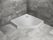 Radaway Doros Pt Compact Stone brodzik pięciokątny 80x80x11,5cm biały SDRPT8080-05-04S