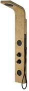 Corsan Bali panel prysznicowy z termostatem czarny drewno bambusowe B-231TCZ