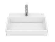 Roca Tura umywalka ścienna/meblowa 45 x 36 cm z otworem na baterie biała z powłoką SUPERGLAZE A327690S00