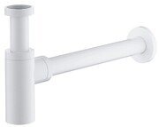 Omnires syfon umywalkowy ozdobny biały mat A186WM