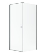 Radaway Nes Kdj I Brushed Nickel kabina 100x100cm lewa szczotkowany nikiel 10022100-91-01L/10039100-01-01