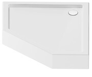 New Trendy New Azura brodzik akrylowy pięciokątny 100x80x15 cm biały prawy B-0417