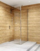 Clusi Ares kabina Walk-in z ścianką boczną 80x200 cm prawa przejrzyste 3329ARE80P