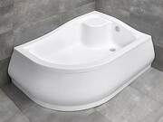 Radaway Korfu E Brodzik półokrągły 100x80 prawy bez obudowy 4E81400-03BR